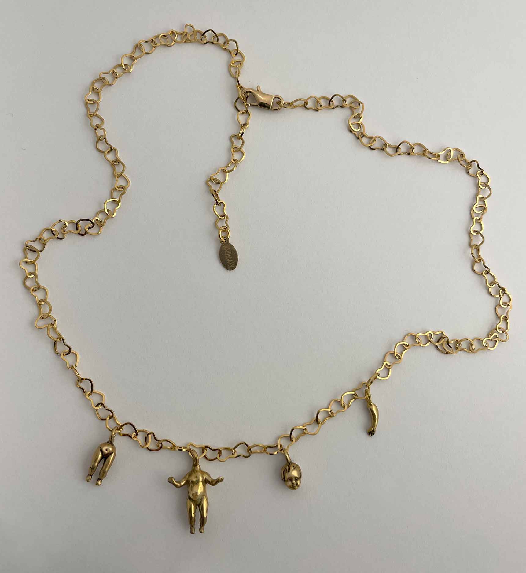 Vintage 1983 St Christopher 9ct Gold Heart Charm Necklace – Mayveda Jewelry