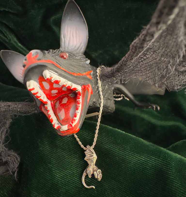 Rat Bat Necklace