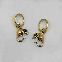 Rat Hoop Earrings "Last Breath"