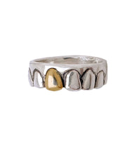 gold tooth ring by Anomaly Jewelry