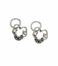 Rats in Love Hoop Earrings