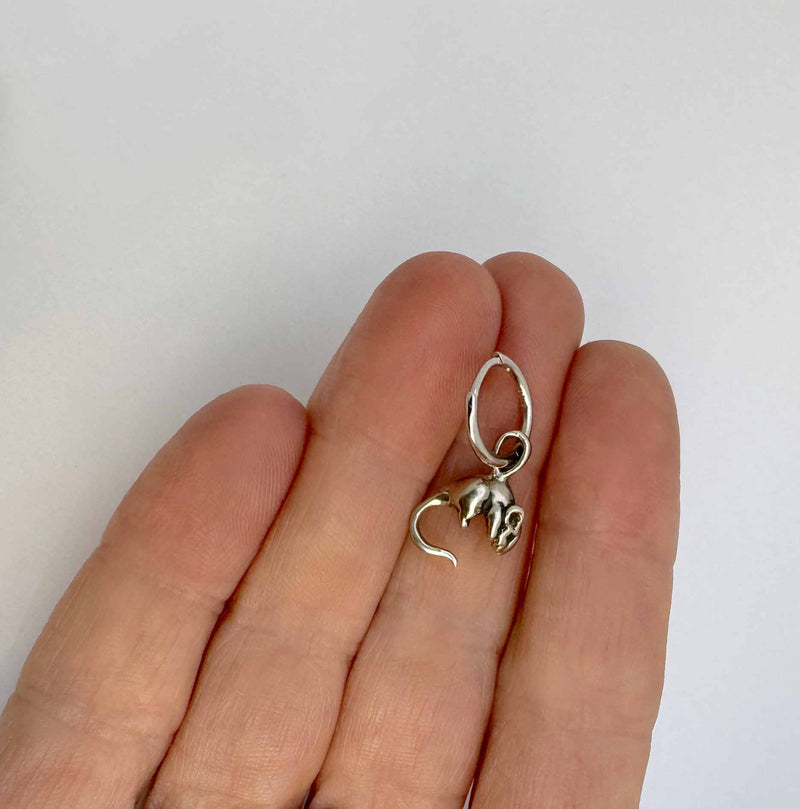 rat  hoop earring