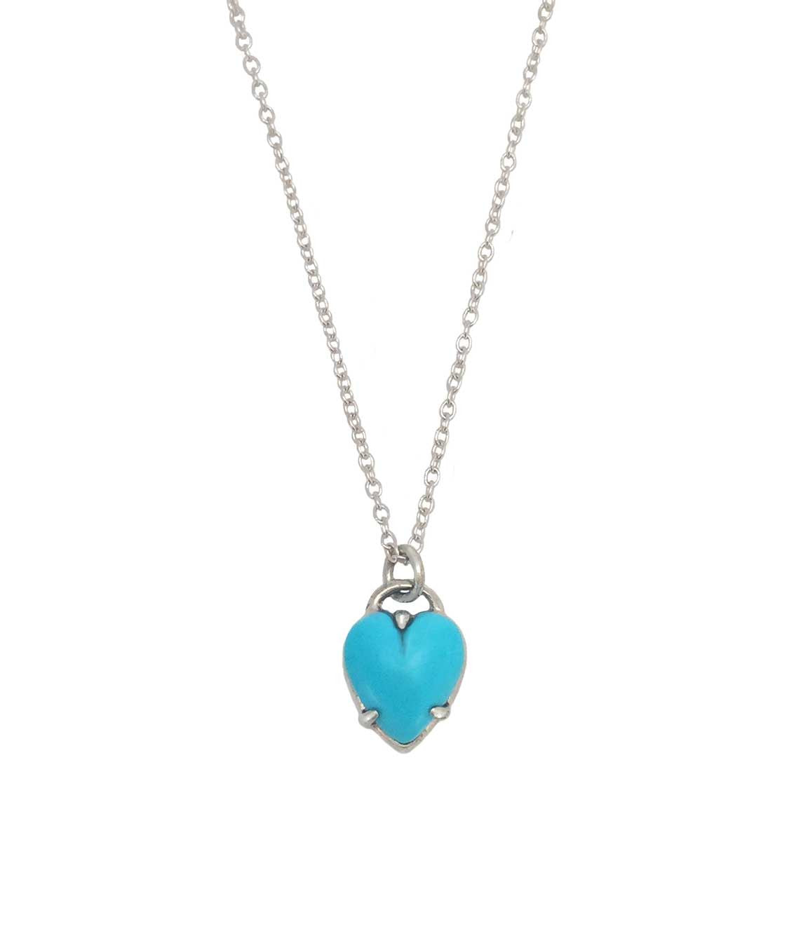 Tiffany & necklace co. with double pink enamelled heart pendant in silver